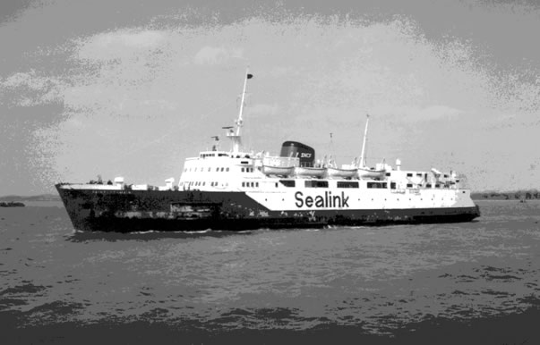 Frech train ferry Saint Germain relieving on the Dunkirk Harwich service for six weeks in April May 1975